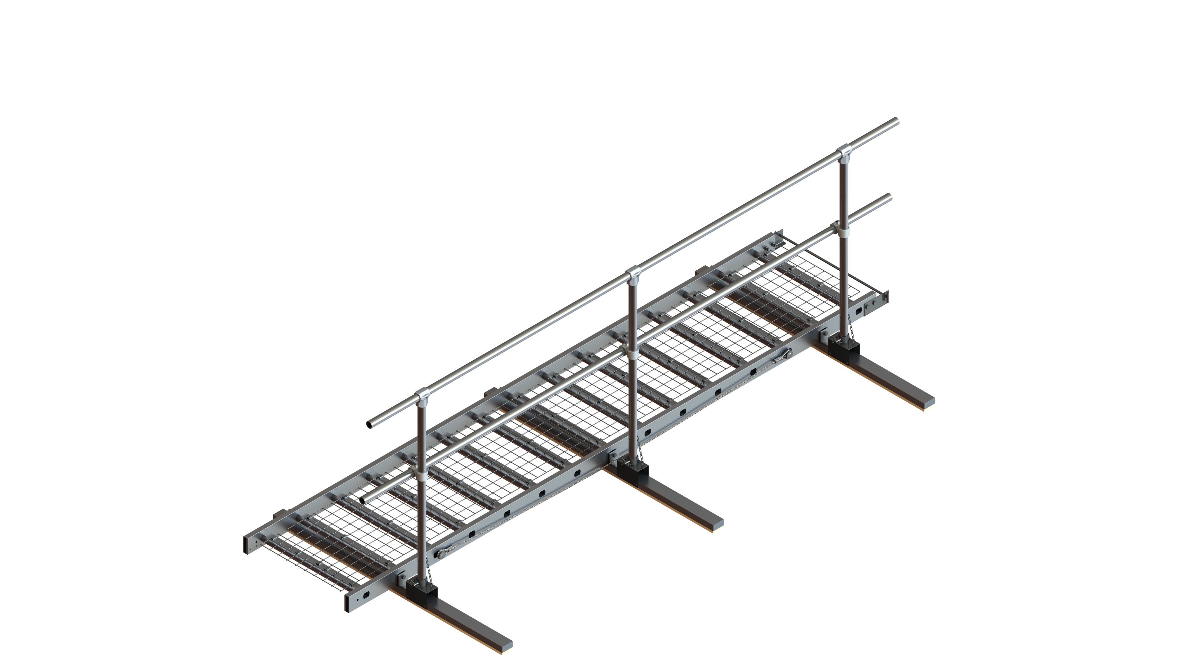 BOARD WALK 3M SINGLE HANDRAIL